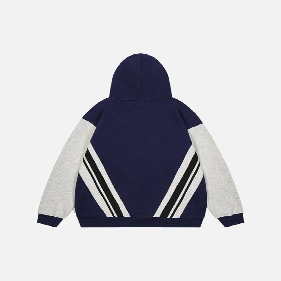 Aelfric Eden Color Blocking Print Hoodie