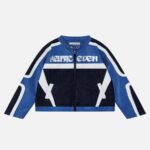 Aelfric Eden Denim Faux Leather Patchwork Jacket