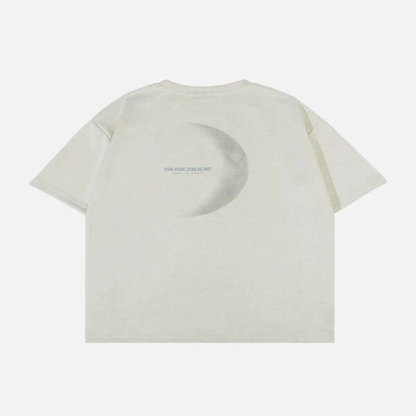 Aelfric Eden Moon Print Suede Tee