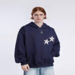 Aelfric Eden Star Print Color Contrast Hoodie