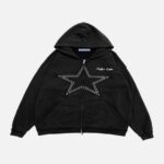 Aelfric Eden Star Washed Zip Up Hoodie