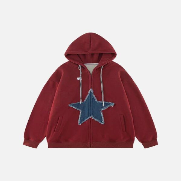 Aelfric Eden Starlight Denim Zip Up Hoodie