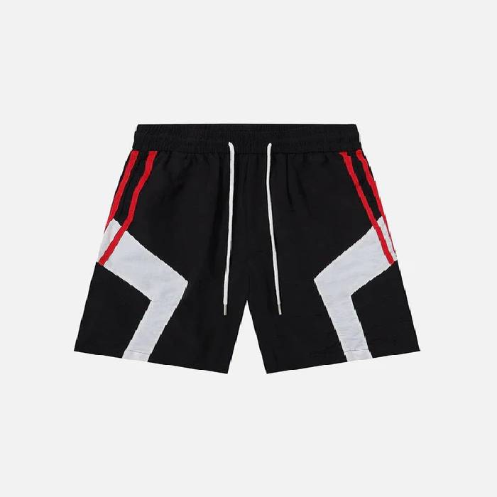 Aelfric Eden Stripe Patchwork Shorts