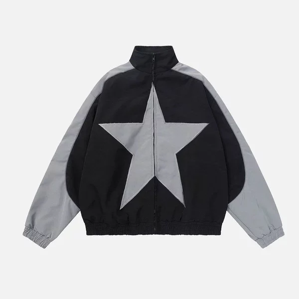 Aelfric Eden Reflective Stripe Star Zipper Jacket