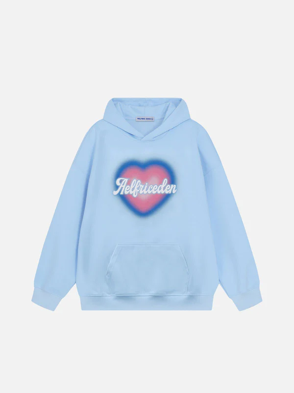 Aelfric Eden Dip Dye Heart Hoodie